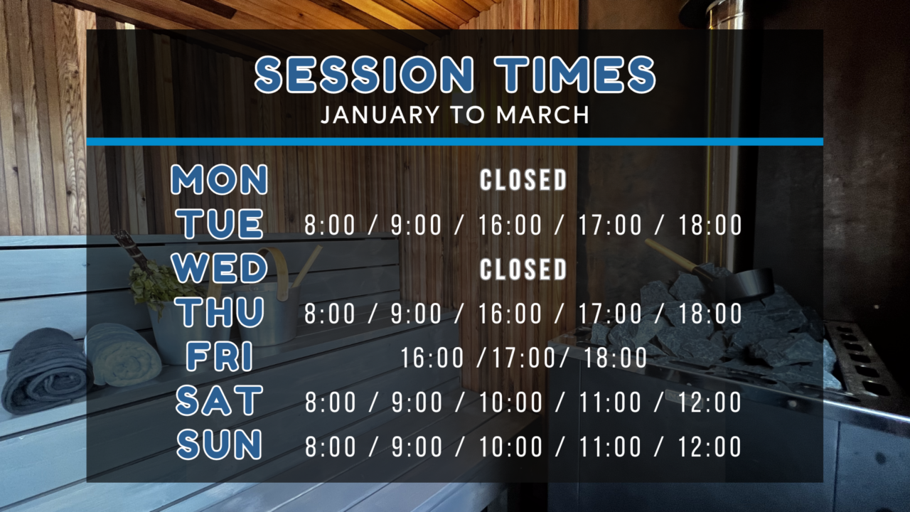 Cold Water Swim & Sauna Experience   Session Times   Webpage Image   Final
